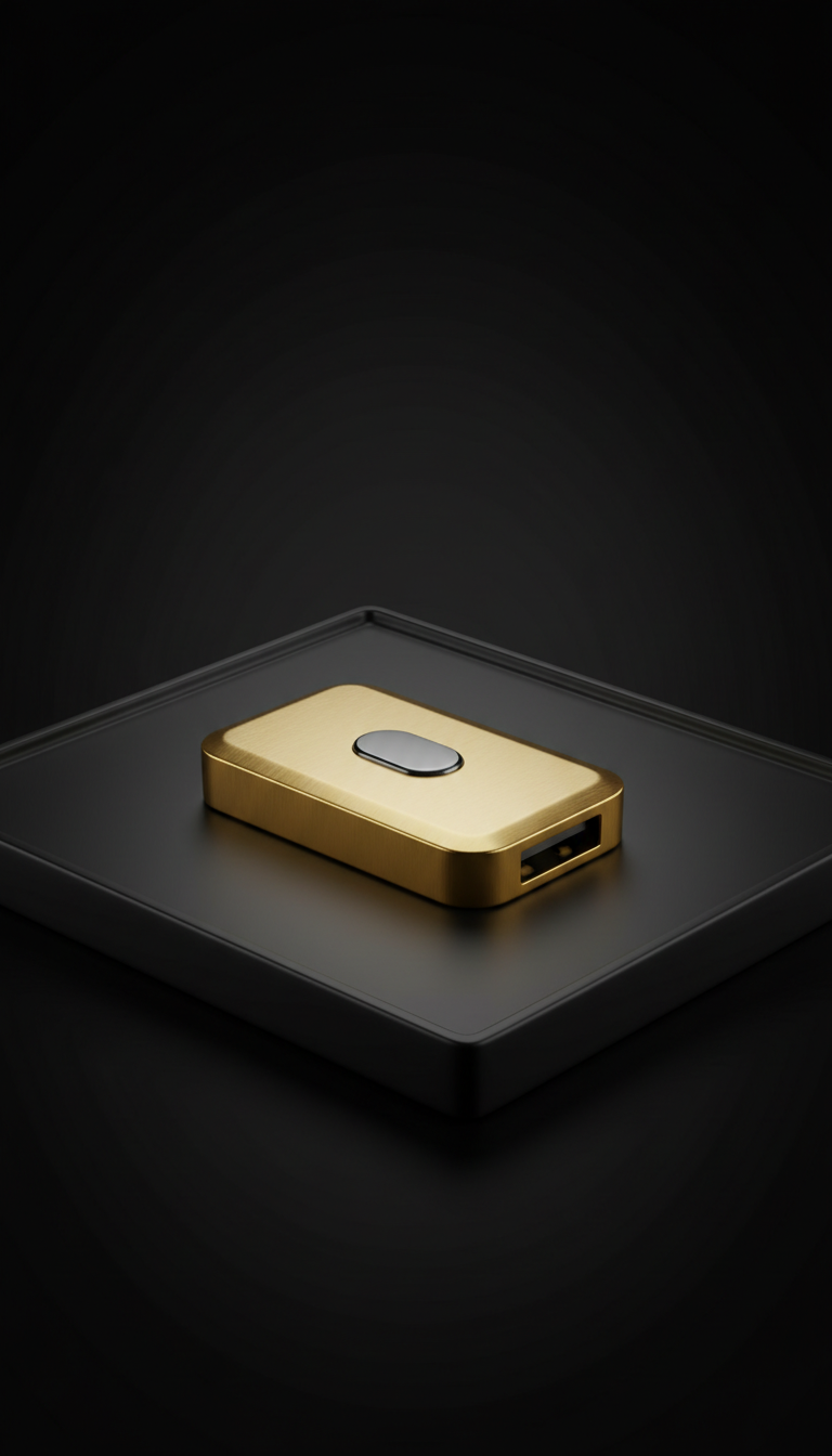 Forged gold USB authentication key