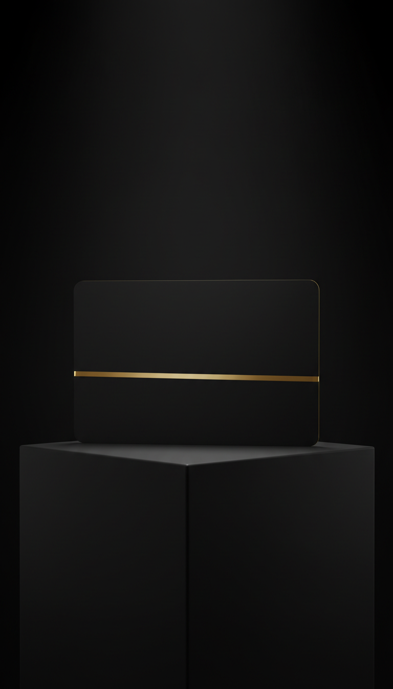 Obsidian black premium membership card
